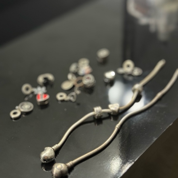 2 pandora bracelets and 14 charms - Picture 3 of 11